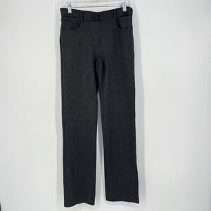 Betabrand Dress Pant Stretch Yoga Straight Leg Black Women's Medium